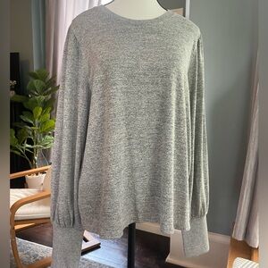 GAP Women's Gray Marled Softspun Sweater | Size XL